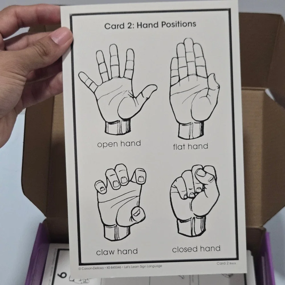 Key Education Let's Learn Sign Language 160 Flash Cards PK-2 KE-845046 ASL PK-2